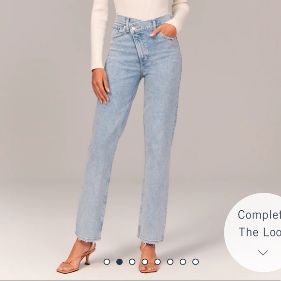 Never Used Abercrombie High Waisted Jeans - Picture 6 of 6